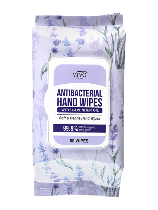 Antibacterial Hand Wipes Lavender