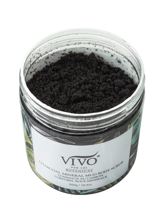 Charcoal Mineral Mud Body Scrub Open