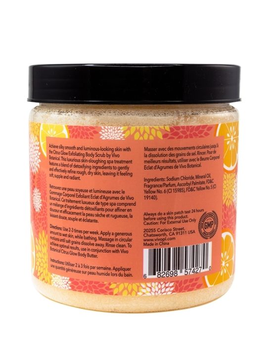 Citrus Glow Exfoliating Scrub view of back