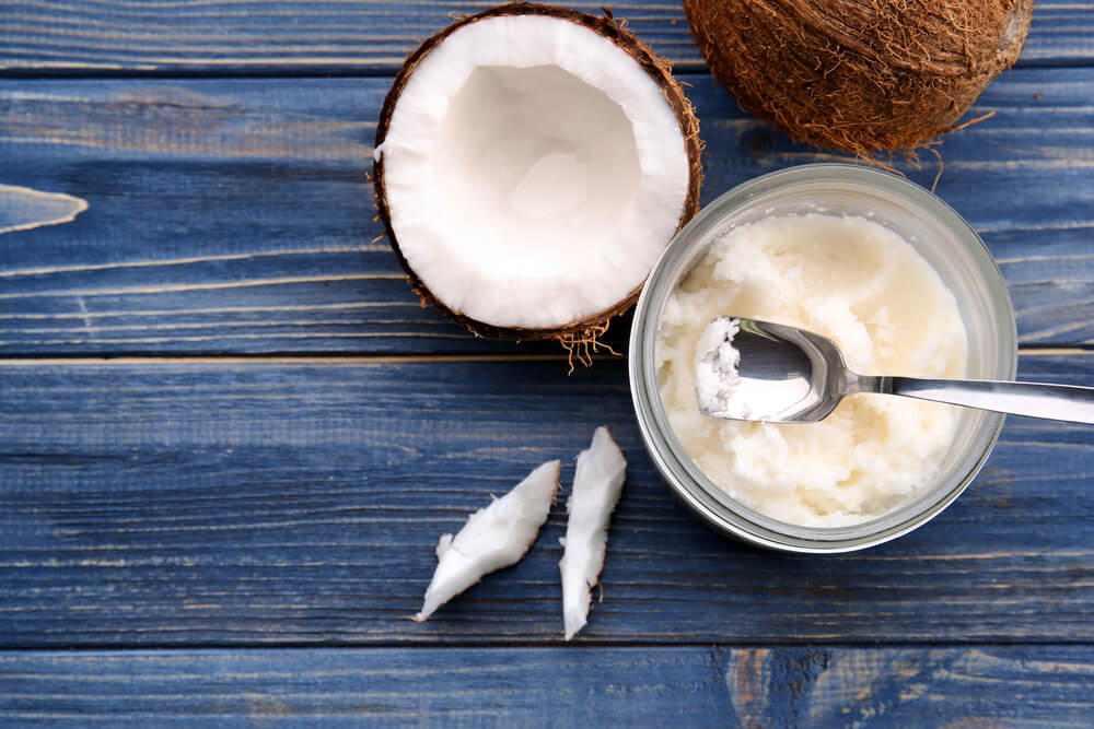 Bowl of coconut oil