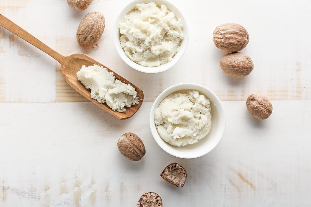 Bowl of shea butter