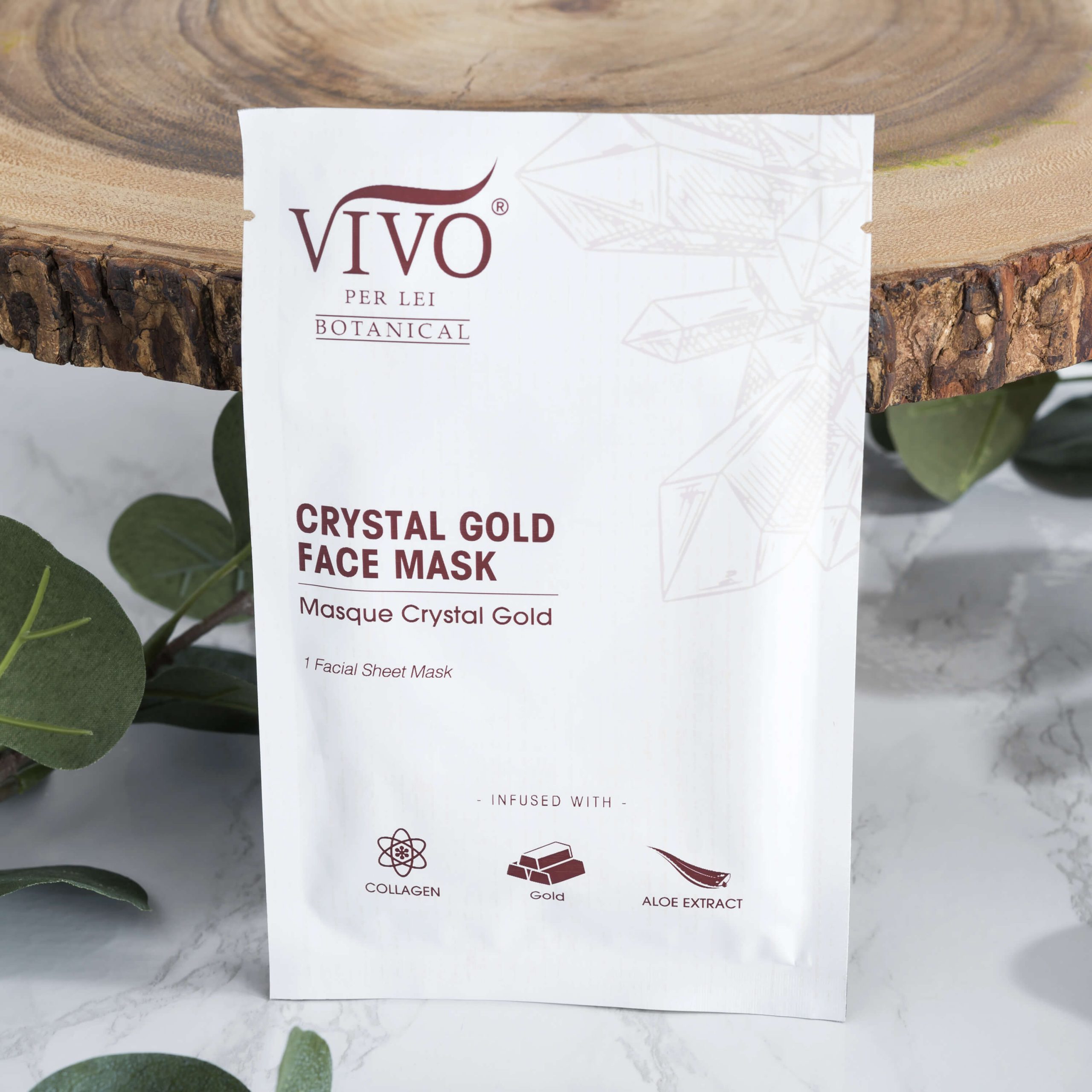 Crystal Gold Face Mask