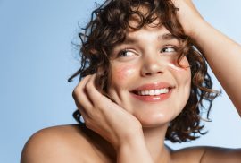 woman minimalist skincare