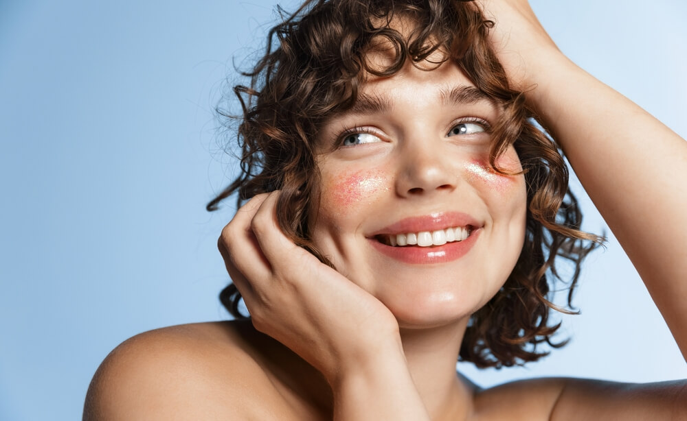 woman minimalist skincare