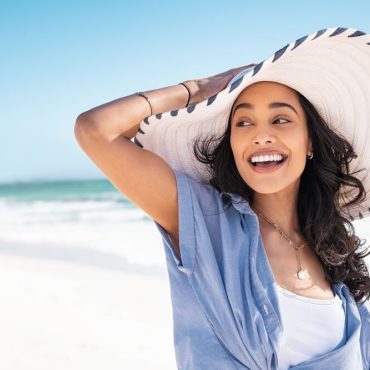 woman beach