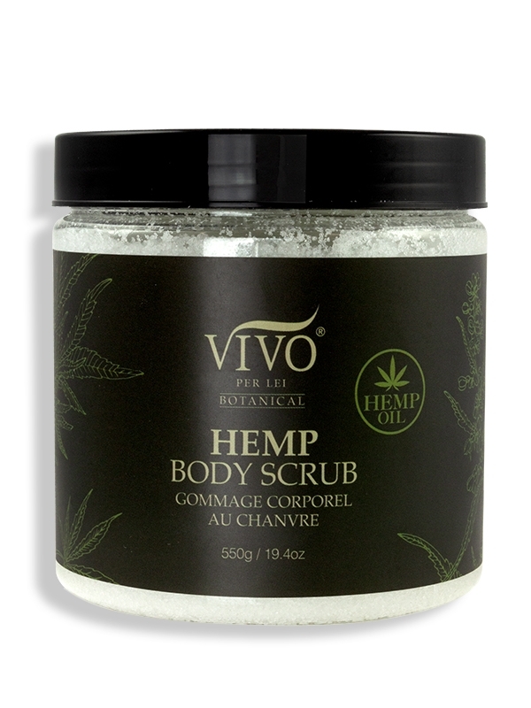 Hemp body scrub