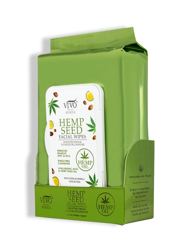 Hemp Seed Facial Wipes side